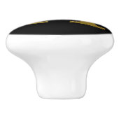 Buchstabe H Gold Keramikknauf (Seitenansicht)