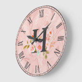 Buchstabe H Große Wanduhr (Winkel)