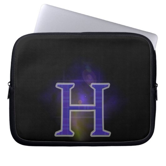 Buchstabe H Laptopschutzhülle (Vorderseite)