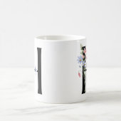 Buchstabe H mit Blumen Kaffeetasse (Mittel)