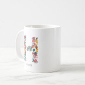 Buchstabe H | Monogramm-I-Tasse für den Blasenbrie Kaffeetasse (Vorderseite Links)
