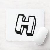 Buchstabe H Mousepad (Mit Mouse)