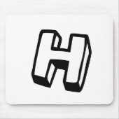 Buchstabe H Mousepad (Vorne)