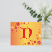 Buchstabe H Postkarte (Stehend Vorderseite)