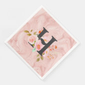 Buchstabe H Serviette (Ecke)