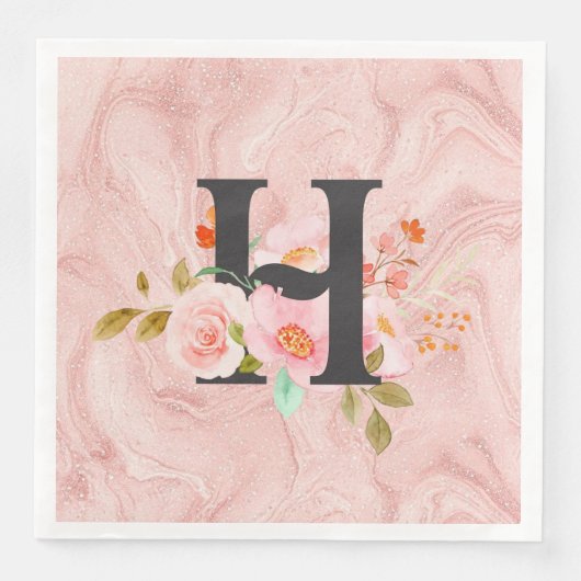 Buchstabe H Serviette (Vorderseite)
