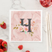Buchstabe H Serviette (Beispiel)