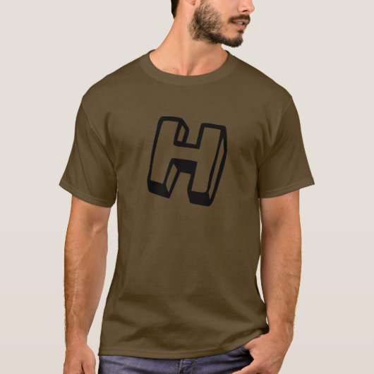 Buchstabe H T-Shirt (Vorderseite)