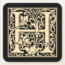 Buchstabe H Vintag erster Buchstabe Sepia Beige au