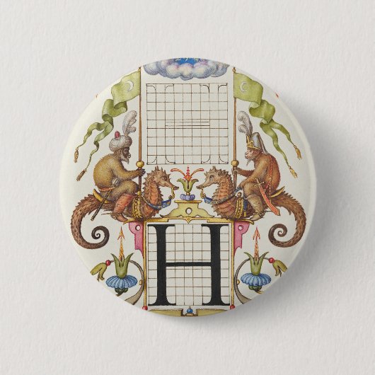 Buchstabe H von Mira Calligraphiae Monumenta Button (Vorderseite)
