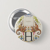 Buchstabe H von Mira Calligraphiae Monumenta Button (Vorne & Hinten)