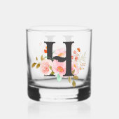 Buchstabe H Whiskyglas (Rückseite)