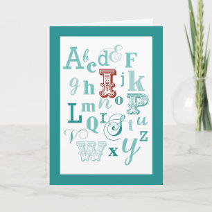 Buchstabe I Anfangsname Alphabet Geburtstag Aquama Karte
