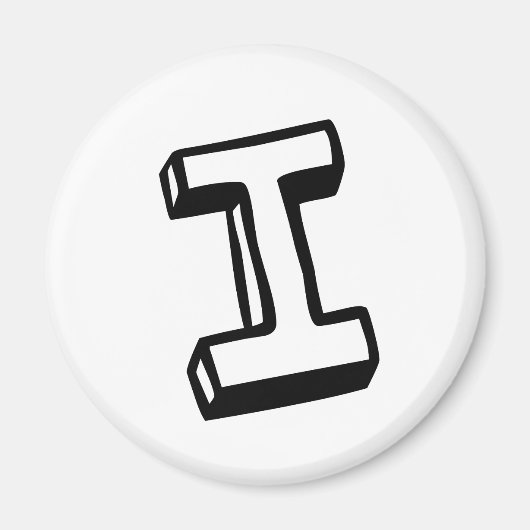Buchstabe I Magnet (Vorne)