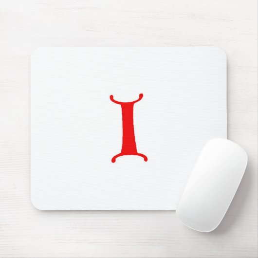 Buchstabe I Mousepad (Mit Mouse)