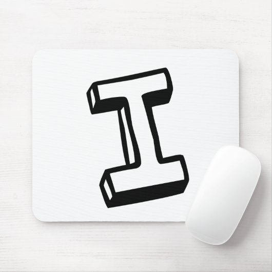 Buchstabe I Mousepad (Mit Mouse)