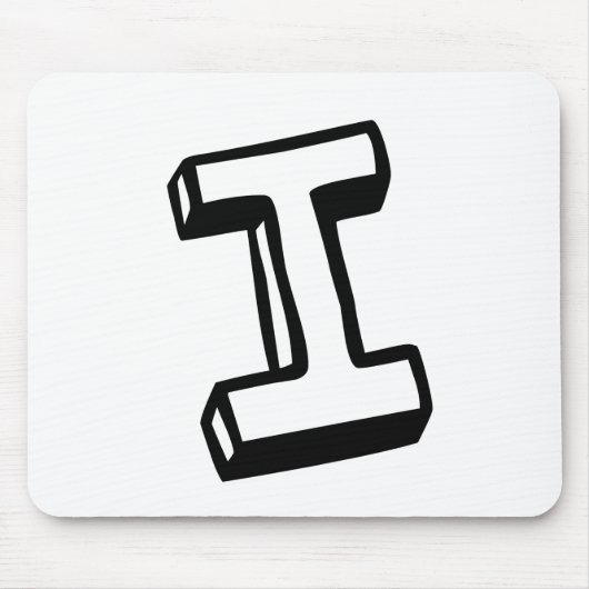 Buchstabe I Mousepad (Vorne)