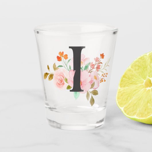 Buchstabe I Schnapsglas (Vorderseite)