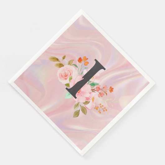 Buchstabe I Serviette (Ecke)
