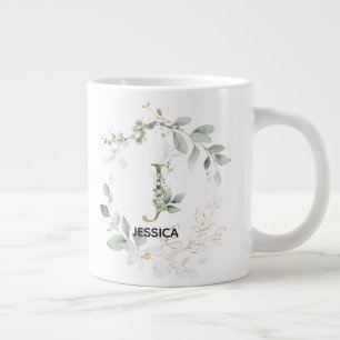 Buchstabe 'J' Anfangsbuchstabe Grünfläche mit Name Jumbo-Tasse
