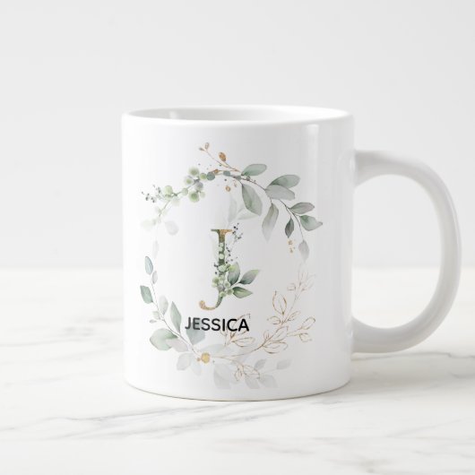 Buchstabe 'J' Anfangsbuchstabe Grünfläche mit Name Jumbo-Tasse (Rechts)