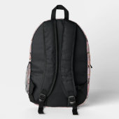 Buchstabe J Bedruckter Rucksack (Rückseite)