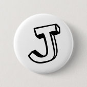 Buchstabe J Button (Vorderseite)