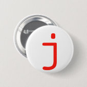 Buchstabe J Button (Vorne & Hinten)
