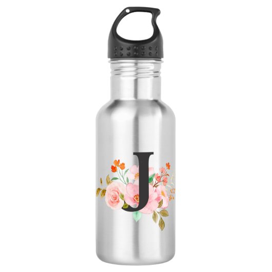 Buchstabe J Edelstahlflasche (Vorderseite)