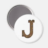 Buchstabe J Magnet (Vorderseite/Rückseite)