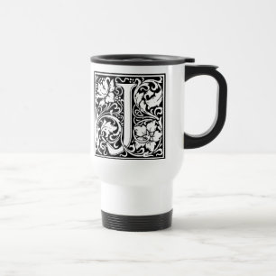 Buchstabe J Mittelalterliche Monogramm-Kunst Art N Reisebecher
