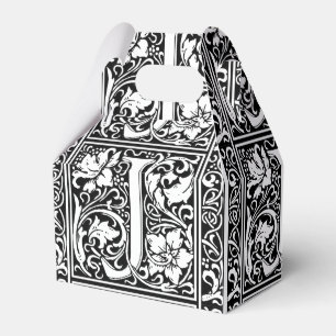 Buchstabe J Mittelalterliche Monogramm-Kunst Nouve Geschenkschachtel