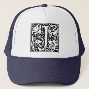 Buchstabe J Mittelalterliches Monogramm Vintage In Truckerkappe