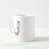 Buchstabe J | Monogramm-I-Tasse für den Blasenbrie Kaffeetasse (Vorderseite Links)