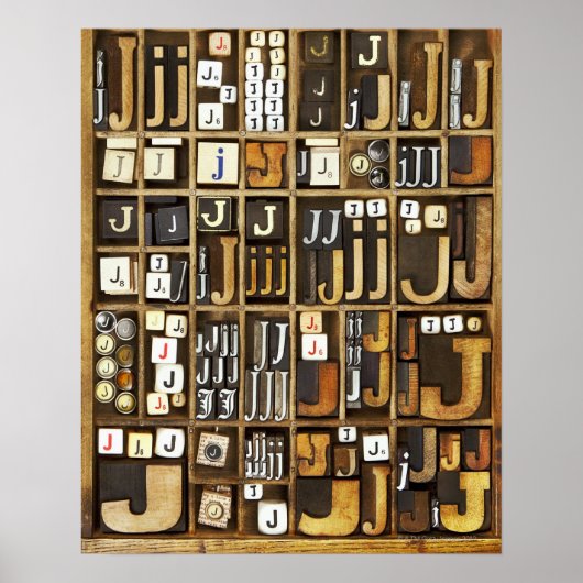Buchstabe J Poster (Vorne)