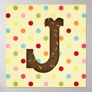 Buchstabe J Poster