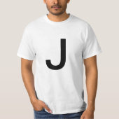 Buchstabe J T-Shirt (Vorderseite)