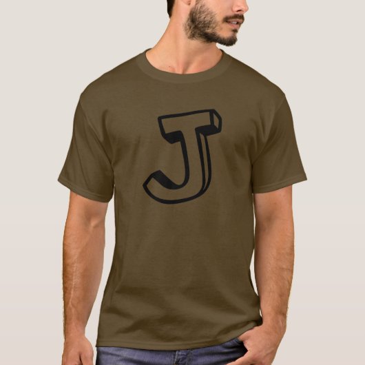 Buchstabe J T-Shirt (Vorderseite)