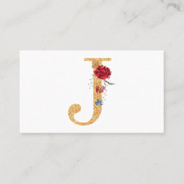 Buchstabe j visitenkarte
