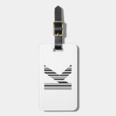 BUCHSTABE K BAR CODE Erstes Anfangsbuchstaben-Barc Gepäckanhänger (Vorderseite vertikal)