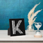 BUCHSTABE K BARCODE Erstes Initial Barcode-Muster Fotoplatte (InSitu)