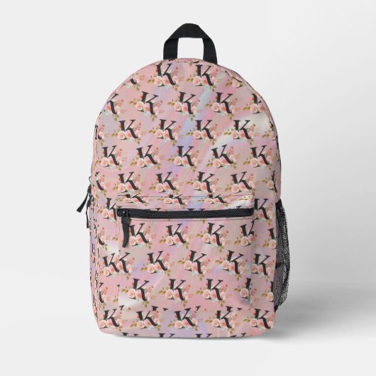 Buchstabe K Bedruckter Rucksack (Vorderseite)