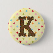 Buchstabe K Button (Vorderseite)