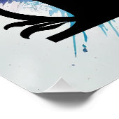 Buchstabe 'K', helle Regenbogenmonogramm, Name der Poster (Ecke)