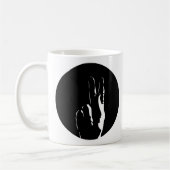 Buchstabe K in Zeichensprache Kaffeetasse (Links)