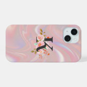 Buchstabe K iPhone 15 Hülle (Rückseite (Horizontal))