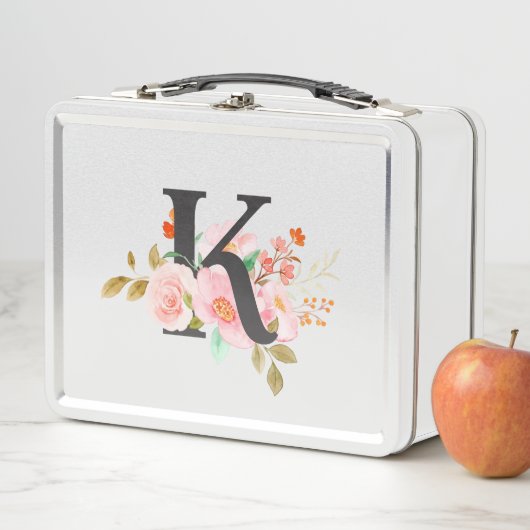 Buchstabe K Metall Brotdose (Beispiel)
