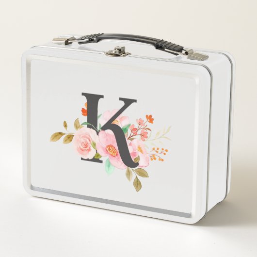 Buchstabe K Metall Brotdose (Vorderseite)