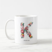 Buchstabe K | Monogramm-I-Tasse für den Blasenbrie Kaffeetasse (Links)
