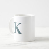 Buchstabe k Monogramm Kaffeetasse (Vorderseite Links)